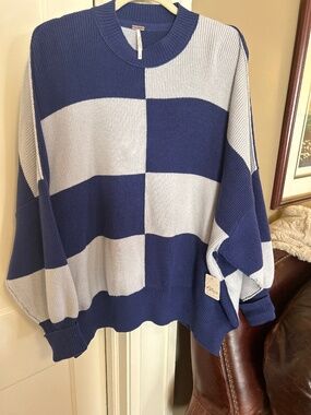 NWT Free People Easystreet Tunic in Blueprint Combo Size S